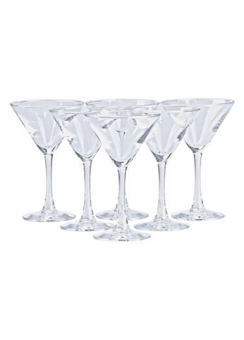 Набор бокалов для мартини 6 штук по 190 мл, прозрачный TS Kitchen (323160127)