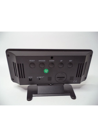 Годинник мережеві настільні + будильник + термометр + гігрометр 888Y USB DC5V, дзеркальні, зелені цифри VST (300001305)