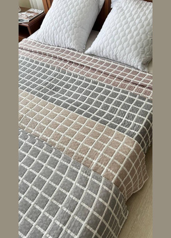 Плед муслиновый на кровать 230х200 Кофейный (П4К-M-muslin02-01) No Brand (306633527)