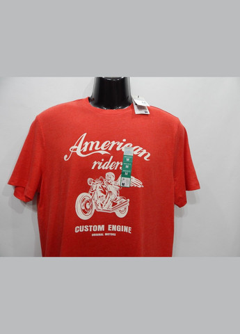 Красная мужская футболка cares оригинал р.50 073fmls (только в указанном размере, только 1 шт.) Primark