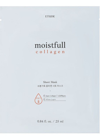 Увлажняющая тканевая маска с коллагеном House Collagen Moistfull Mask Sheet 25ml (2-712814) Etude (369790483)