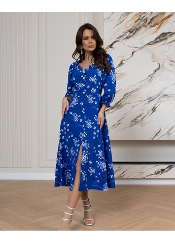 Синее повседневный платье sa-515 xl синий ISSA PLUS