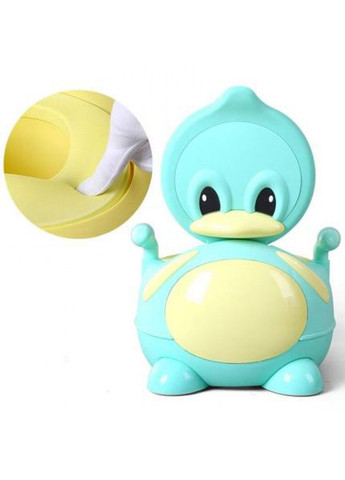 Горшок с мягким сиденьем Уточка Голубой No Brand (367958458)