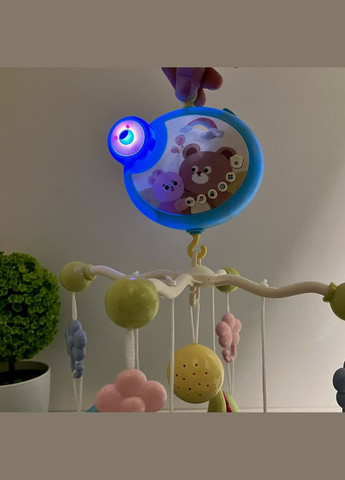 Мобіль для ліжечка зі звуковими ефектами та проектором (368-10) No Brand (346133171)