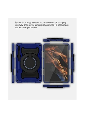 Чохол до планшета Stand Samsung Galaxy Tab S10 FE Plus (SM-X620/SM-X626) 13.1" Blue (714565) BeCover Stand Samsung Galaxy Tab S10 FE Plus (SM-X620/SM-X (380216252)