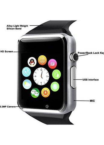 Смарт-годинник A1 розумний електронний зі слотом під sim-карту + карту пам'яті micro-sd Smart Watch (294336963)
