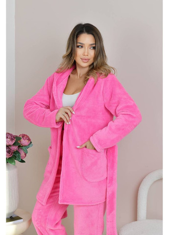 Розовая женская махровая пижама Osoblyva