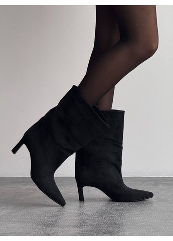 Чорні демісезонна демісезонні ботильйони No Brand