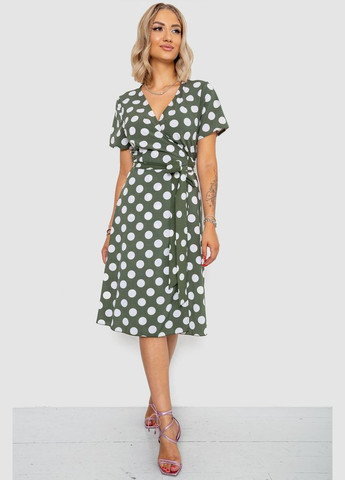 Оливковое (хаки) сарафан в горох,, 241r166 Ager