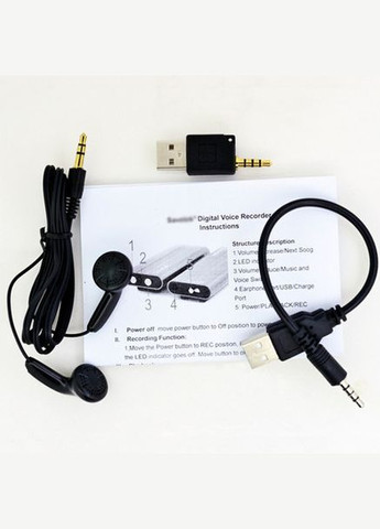 Мини диктофон с активацией голосом Sawetek 600, 8 Гб, MP3, VOX, метал, 50 часов записи Savetek (308020379)