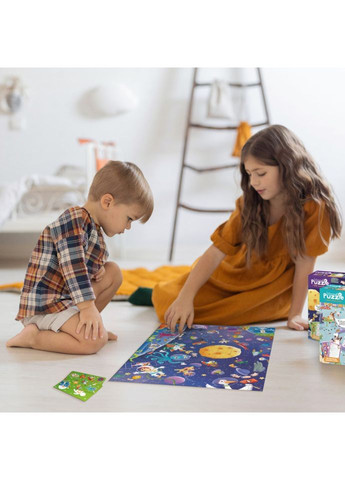 Детский пазл Ищи и находи "Безумный космос" 300668, 100 элементов DoDo Toys (364906004)