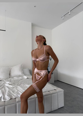 Персиковий демісезонний комплект білизни No Brand