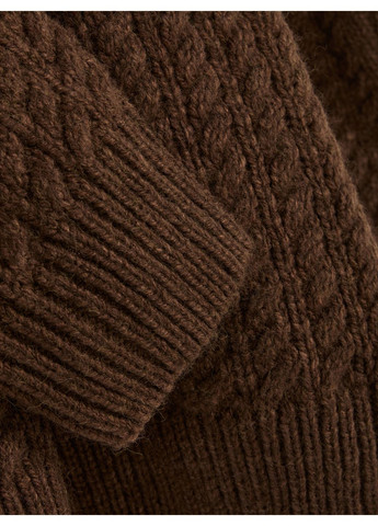 Коричневый джемпер зима,коричневый, Primark