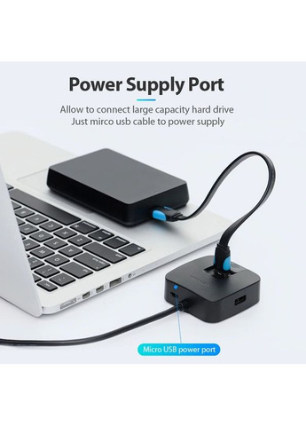Концентратор 4-Port USB 3.0, 0.5 m (CHBBD) Vention (370616108)