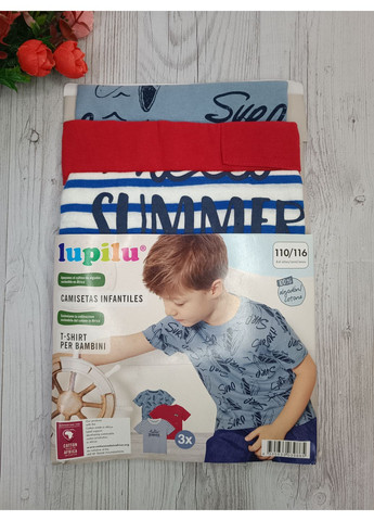 Комбінована літня набір футболок для хлопчика Lupilu