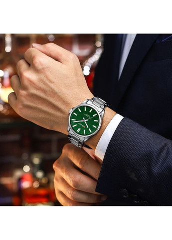 Часы 9090 серебристые для мужчин водонепроницаемые кварцевые с люминесцентной подсветкой ProDobro (367267539)