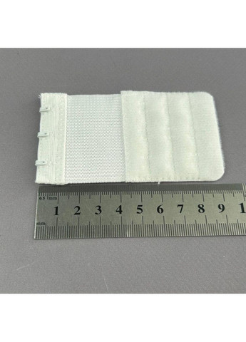 Подовжувач для бюстгальтера на 3 гачки, білий 5х9,5 см Plus-plus (352752319)