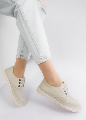 Кроссовки женские Fashion бежевые демисезоны (292445353)