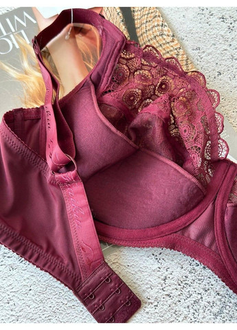 Бордовый бордовый большой бюстгальтер на 7 размер Finikin