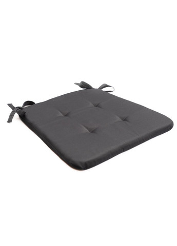 Подушка для стула 32х38х2 темно-серая No Brand (324832398)