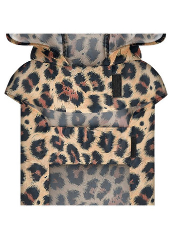Дощовик-накидка з капюшоном для собак Clothes, малюнок "Леопард", М, А 40-43 см, B 52-62 см, З 33-42 см WAUDOG (329745732)