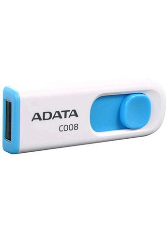 USB флеш накопичувач (AC00864G-RWE) ADATA 64gb c008 white+blue usb 2.0 (268146099)