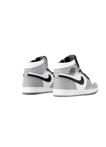 Цветные всесезонные кроссовки air 1 mid light smoke grey с мехом No Brand