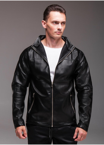 Чорна демісезонна куртка чоловіча демісезонна косуха No Brand