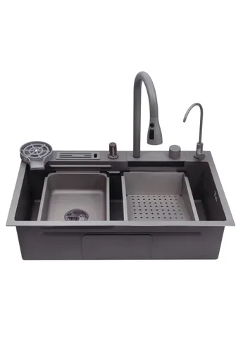 Кухонная мойка KRP Schwarze - SET7545NG PVD (3.0/0.8 мм) () Kroner CV033806 (380870947)