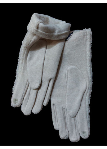 Перчатки сенсорные женские теплые one size бежевый Jannet Рукавички (369407977)