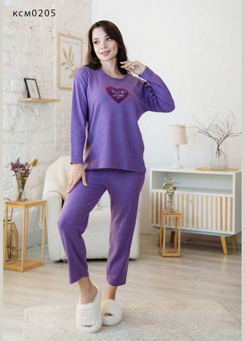 Прозора жіноча тепла м'яка піжама KSM