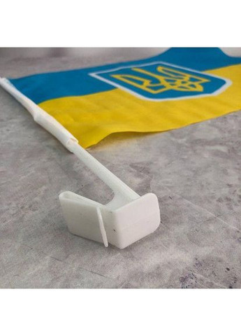 Прапор України з тризубом, 32х44 см автомобільний Plus-plus (354796344)