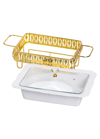 Настільна мармітниця порцелянова 36×21×15 (см) на підставці 1.5 (л) HP-26-6 Yiwu (370675796)