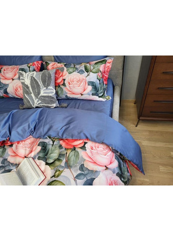 Постільна білизна з резинкою OPHELIA, сатин PREMIUM Полуторний розмір, наволочки 70/70 No Brand (364219882)