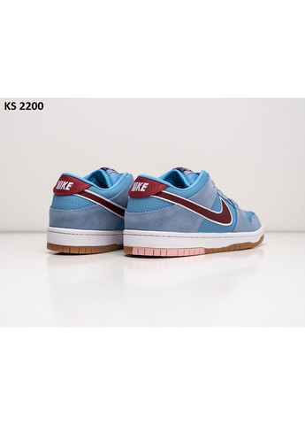 Комбіновані Осінні кросівки чоловічі nike sb dunk low valour blue team maroon найк сб данк No Brand