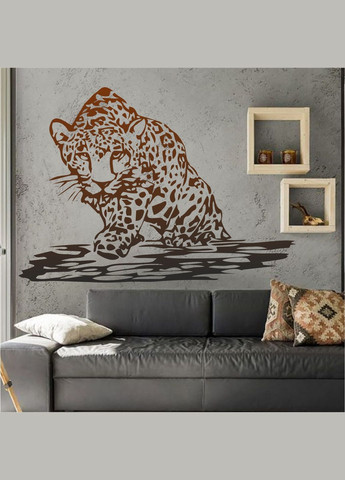 Трафарет для фарбування, Леопард-5, одноразовий із самоклеючої плівки 115 х 160 см Декоинт (293175976)