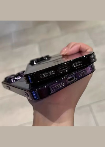 Протиударний прозорий чохол MagSafe на iPhone 14PROMAX, колір чорний No Brand (359502807)