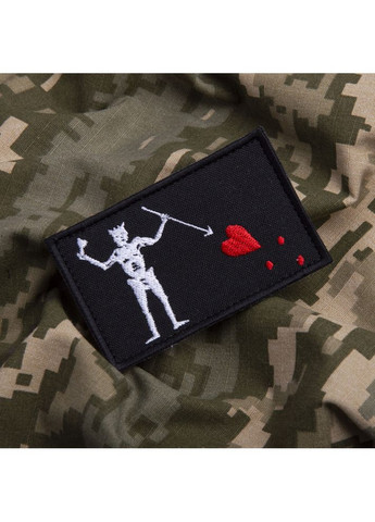 Шеврон із липучкою Чорна Борода Blackbeard 5х8 см вишитий патч нашивка IDEIA (361970732)