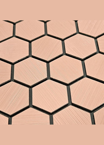 Самоклеюча алюмінієва плитка 300х300х3мм Золоті соти SW-00001924 Sticker Wall (329895965)