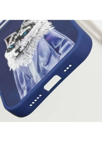 Чехол TPU+PC Friends с кольцом для Apple iPhone 15 (6.1") Синий Epik (373257313)