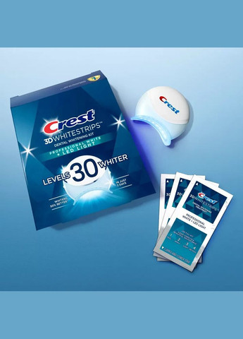 Набір для відбілювання зубів 3D White Strips 1Hour Express з LED-лампою (38 смужок) Crest (280265813)