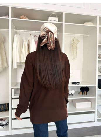 Коричневий демісезонний светр 100% акрил туреччина — заміри в описі DK/DL Мода без кордонів