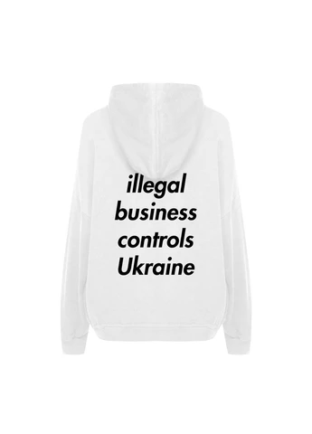 Худі з принтом "illegal business controls Ukraine" (10363875893) ТiШОТКА (365245612)