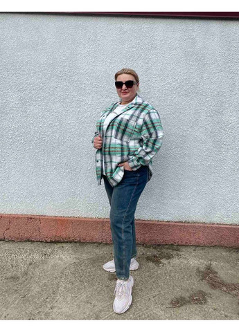 🔲Жіноча подовжена сорочка oversize з турецького кашеміру | Розмірна сітка в описі Vione (368708742)