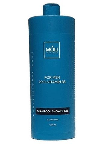 Шампунь-гель с провитамином В5 для мужчин - Moli 1000ml (2-1174249) Moli Cosmetics (369795306)