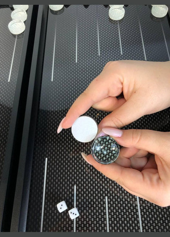 зі скла, Карбон, 61×27×5 см, арт. 250083 Кавун Нарди (335212048)