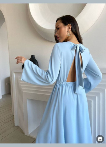 Голубое платье Garna однотонное
