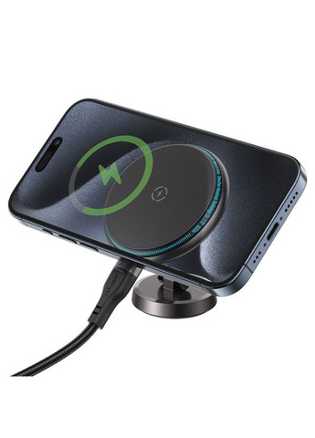 Автодержатель для телефона с БЗП magnetic folding wireless charging car holder (6974316283089) Acefast D30 (367268552)