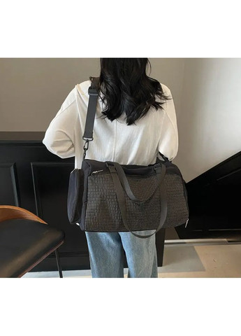 Сумка спортивна з відділенням для взуття чорна No Brand (370676939)