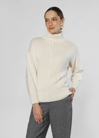Белый зимний свитер женский белый Arber T-neck WAmb1 WTR-149